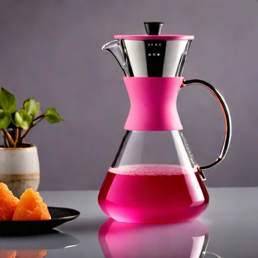 A graupel-chilled infusion carafe, photographed against a plain background