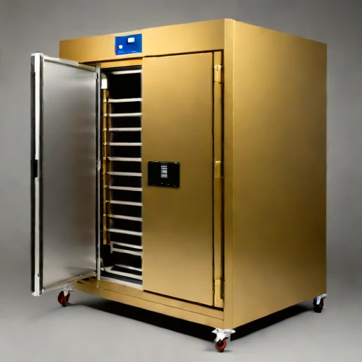 A gilgai-cycle test chamber, photographed against a plain background