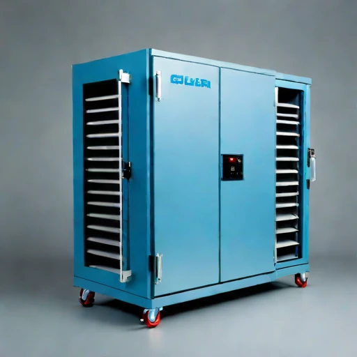 A gilgai-cycle test chamber, photographed against a plain background