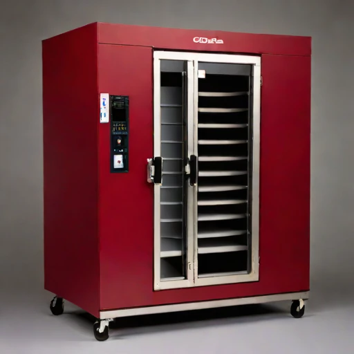 A gilgai-cycle test chamber, photographed against a plain background