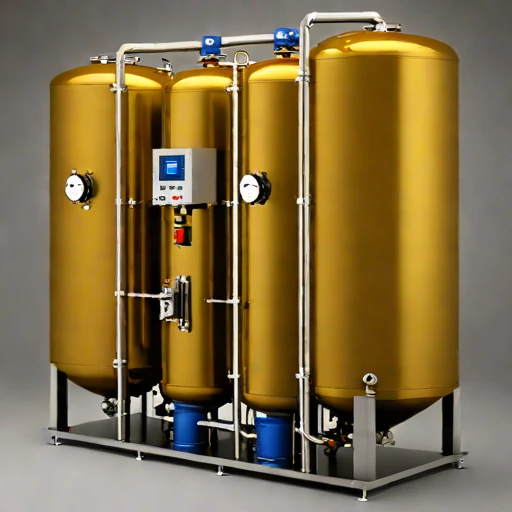 A geothermal flash evaporator, photographed against a plain background