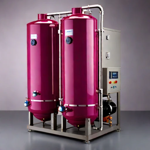 A geothermal flash evaporator, photographed against a plain background
