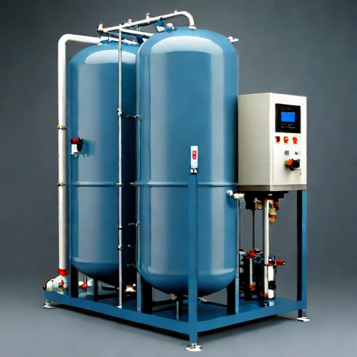 A geothermal flash evaporator, photographed against a plain background