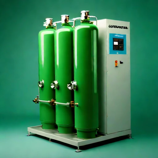 A geothermal flash evaporator, photographed against a plain background