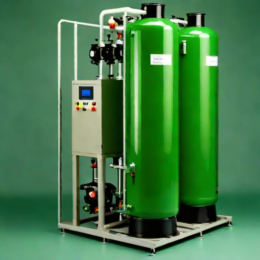 A geothermal flash evaporator, photographed against a plain background