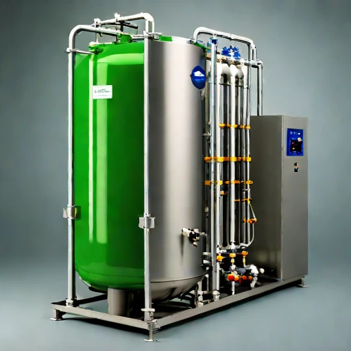 A geothermal flash evaporator, photographed against a plain background