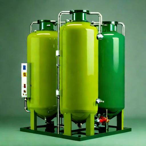 A geothermal flash evaporator, photographed against a plain background