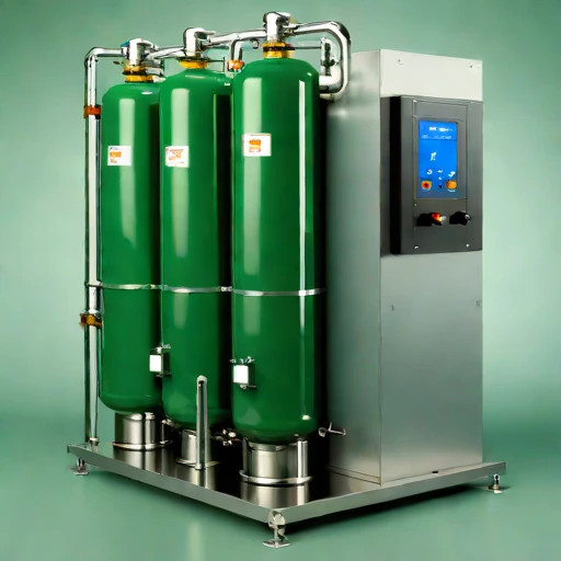 A geothermal flash evaporator, photographed against a plain background