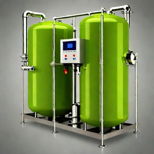 A geothermal flash evaporator, photographed against a plain background