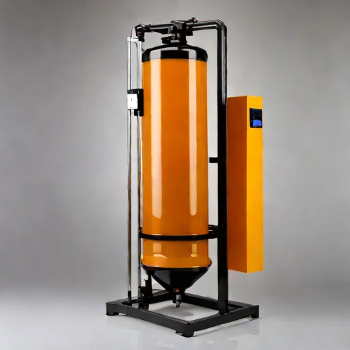 A gypcrete-pack hardness filter, photographed against a plain background