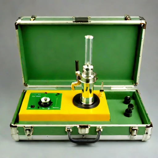A graded tephra collector, photographed against a plain background