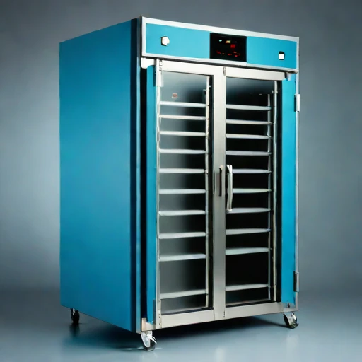 A glass-transition noodle dryer, photographed against a plain background