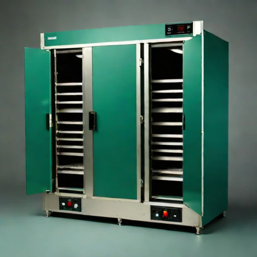 A glass-transition noodle dryer, photographed against a plain background