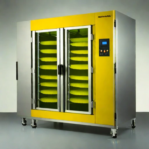 A glass-transition noodle dryer, photographed against a plain background