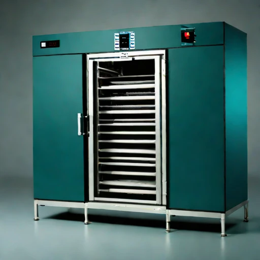A glass-transition noodle dryer, photographed against a plain background