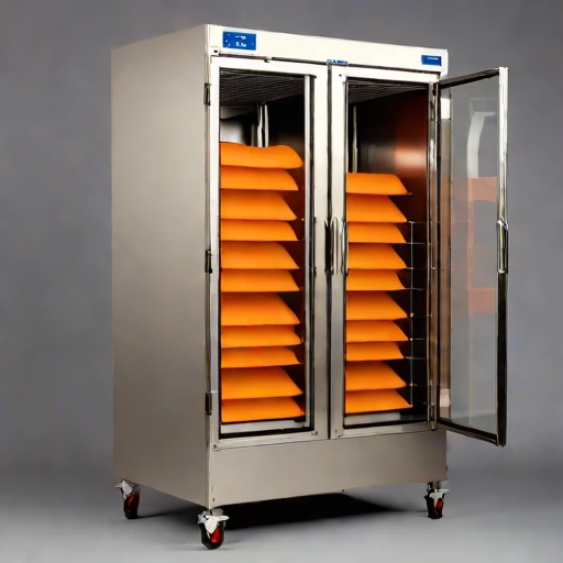 A glass-transition noodle dryer, photographed against a plain background