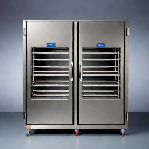A glass-transition noodle dryer, photographed against a plain background
