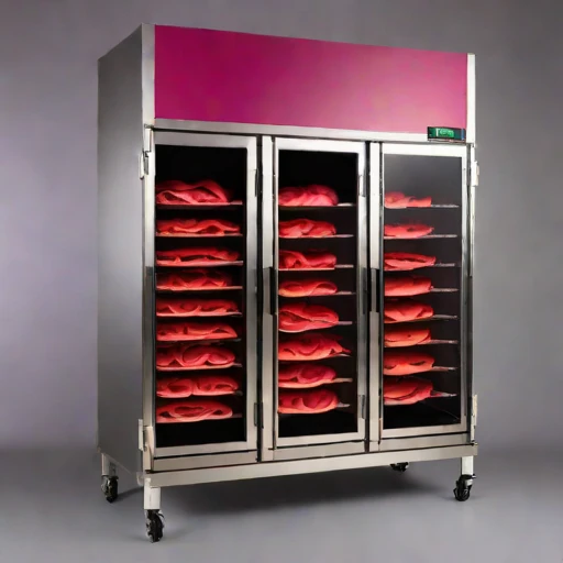A glass-transition noodle dryer, photographed against a plain background