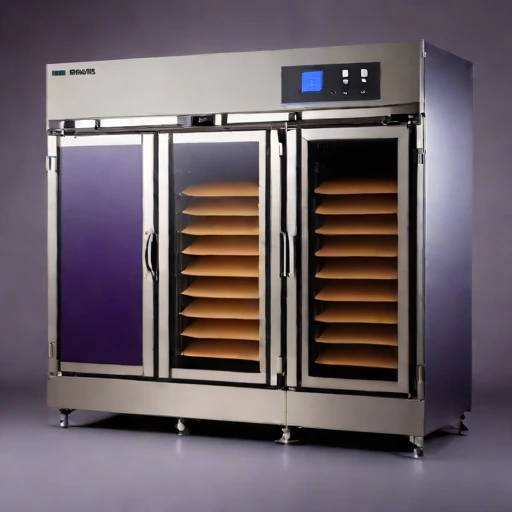 A glass-transition noodle dryer, photographed against a plain background