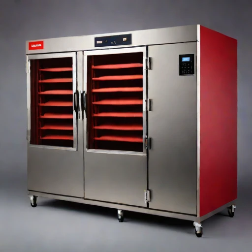 A glass-transition noodle dryer, photographed against a plain background
