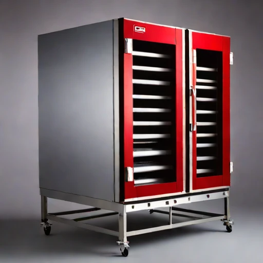 A glass-transition noodle dryer, photographed against a plain background