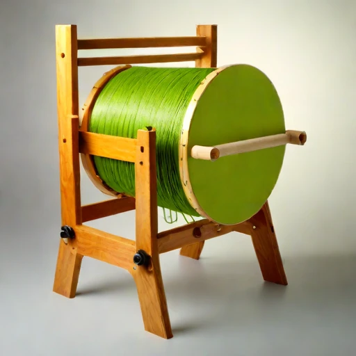 A graded-tephra polishing barrel, photographed against a plain background