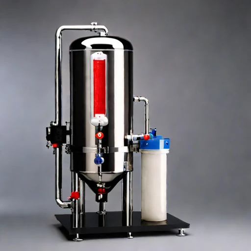 A graded-tephra slow filter, photographed against a plain background