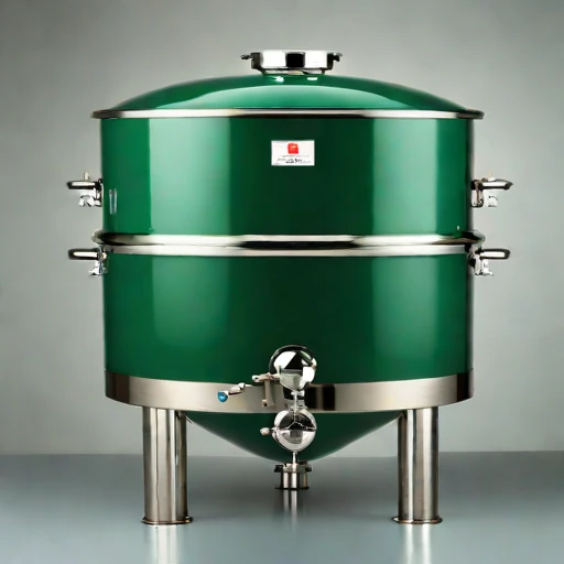 A halophile-culture brine tun, photographed against a plain background
