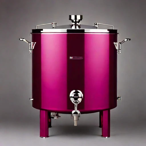 A halophile-culture brine tun, photographed against a plain background