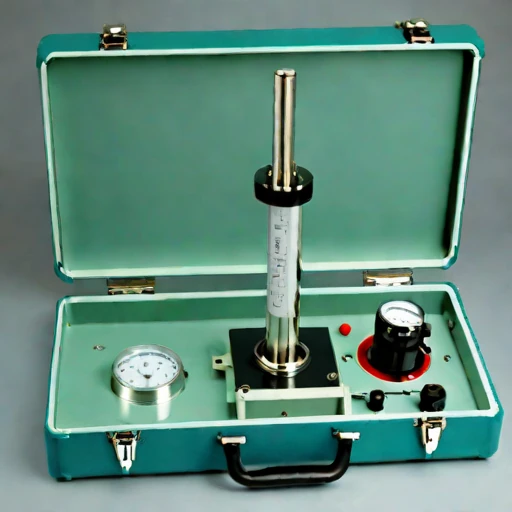 A halocline calibration column, photographed against a plain background