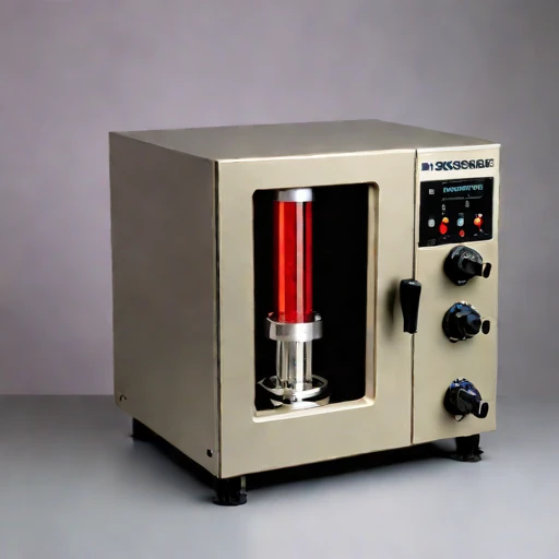 A halocline calibration column, photographed against a plain background