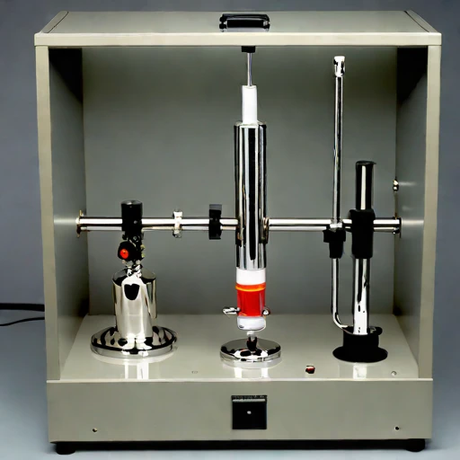 A halocline calibration column, photographed against a plain background