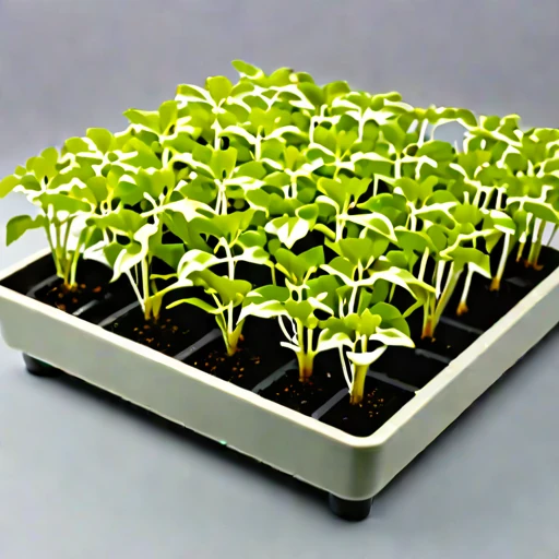 A hydroperiod-cycled nursery bed, photographed against a plain background