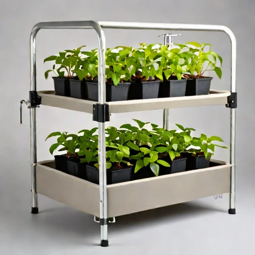 A hydroperiod-cycled nursery bed, photographed against a plain background