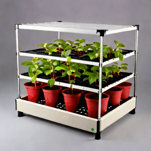 A hydroperiod-cycled nursery bed, photographed against a plain background