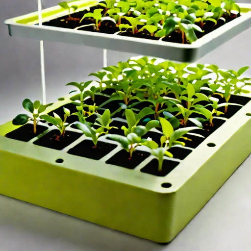 A hydroperiod-cycled nursery bed, photographed against a plain background