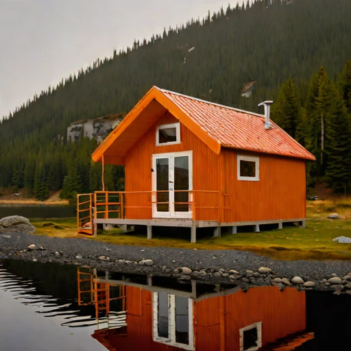 A halocline dive lodge, photographed against a plain background