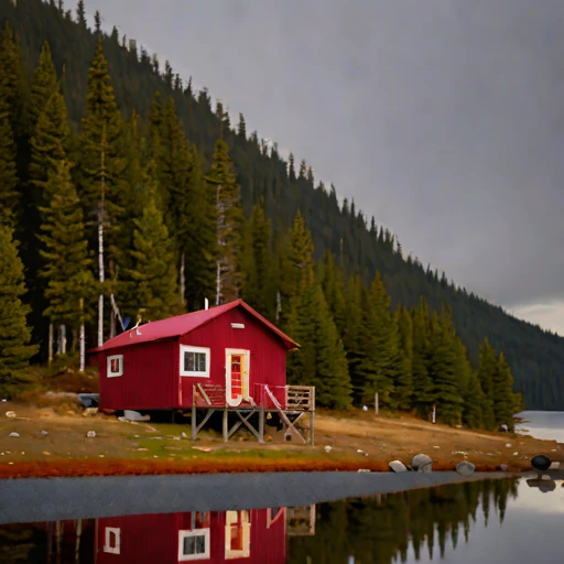 A halocline dive lodge, photographed against a plain background