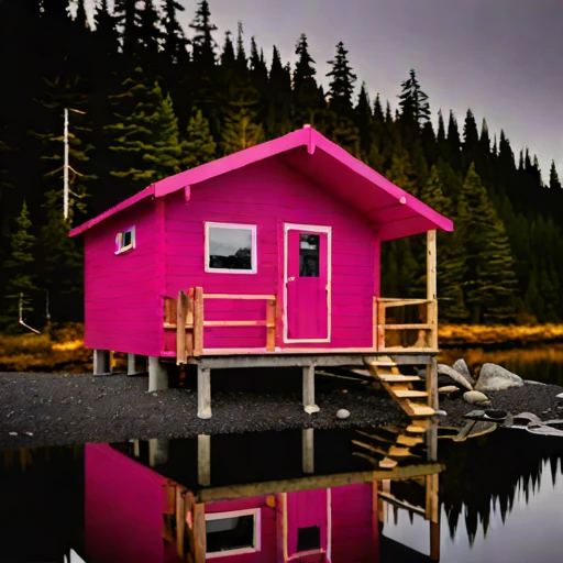 A halocline dive lodge, photographed against a plain background