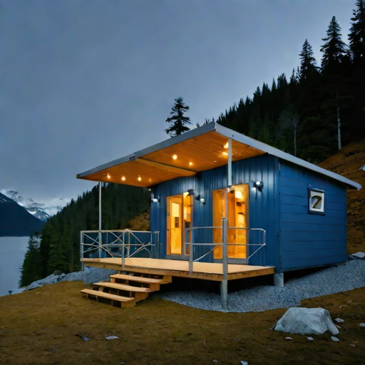 A halocline dive lodge, photographed against a plain background