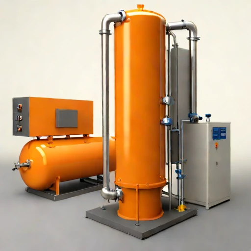 A hyporheic-flow sand column, photographed against a plain background