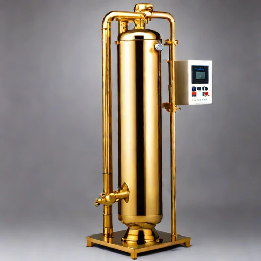 A hyporheic-flow sand column, photographed against a plain background