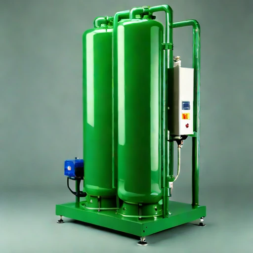 A hyporheic-flow sand column, photographed against a plain background