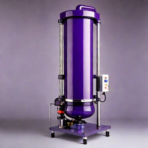 A hyporheic-flow sand column, photographed against a plain background