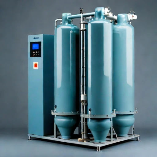 A hyporheic-flow sand column, photographed against a plain background
