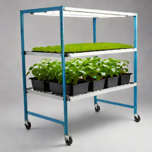 A halophyte hardening frame, photographed against a plain background