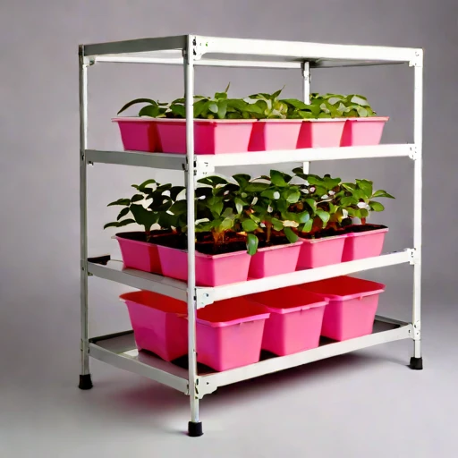 A halophyte hardening frame, photographed against a plain background