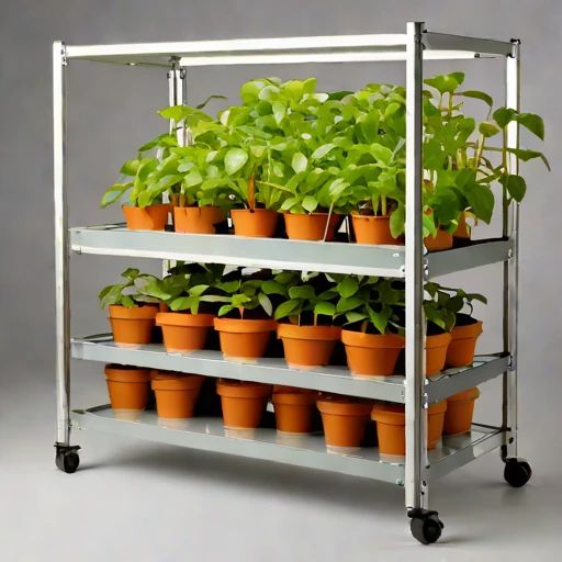 A halophyte hardening frame, photographed against a plain background