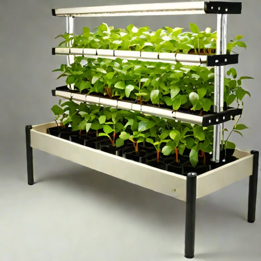A halophyte hardening frame, photographed against a plain background
