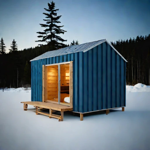 A harmattan-season guest hut, photographed against a plain background